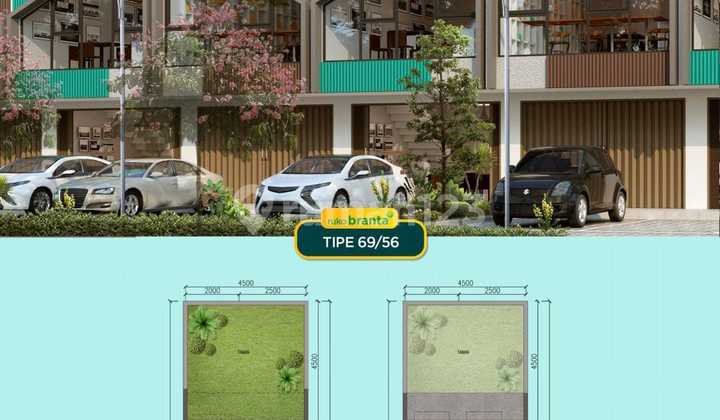 DISEWAKAN RUKO BRANTA 2 LANTAI  - TERA DAMAI BEKASI