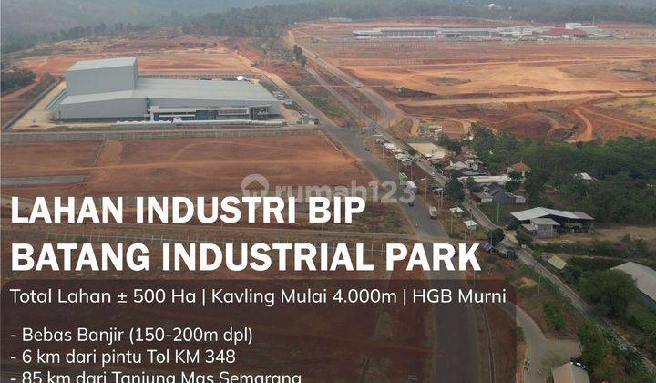 Di jual lahan tanah industrial di batang  1