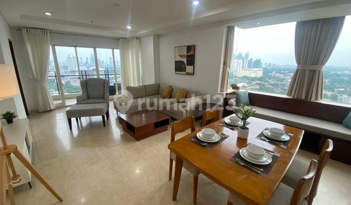 Best Deal Apartemen Cantik Siap Huni Dekat Area Perkantoran Senayan Sudirman Pondok Indah 3+1bed