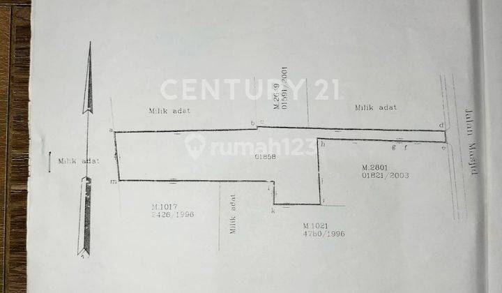 BANGUNAN TUA PINGGIR JALAN RAYA COCOK UNTUK BANGUN RUKO /KOSTAN  2