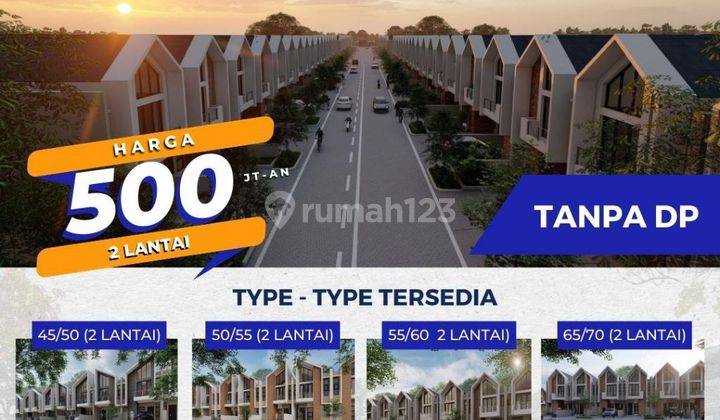 RUMAH 2 LANTAI DEKAT BANDARA BAYAR 1 JUTA SAMAPI AKAD KREDIT PANORAMA SEPATAN 1  1