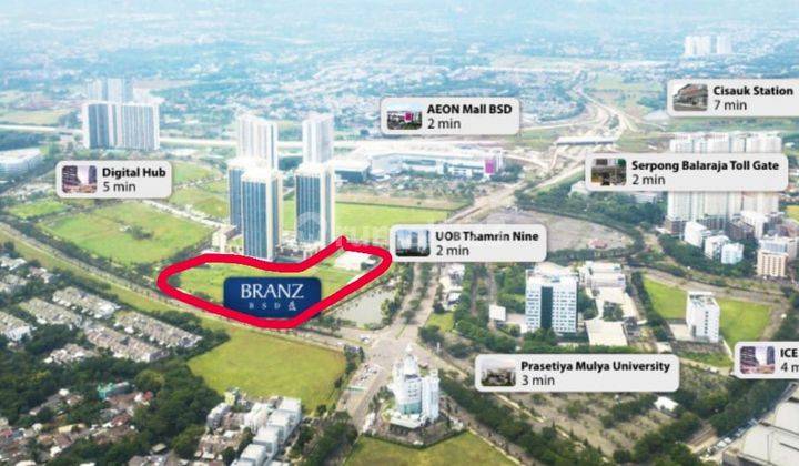 Super Premium Dijual Tanah Luas di Pusat Komersial BSD. Berada dilokasi area Sinar Mas Land 2