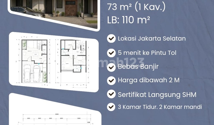 Termurah!! Cluster Dalam Komplek Kompas Jaksel