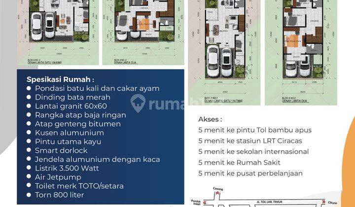 RUMAH MEWAH 2 LANTAI BAMBU APUS JAKARTA TIMUR 2