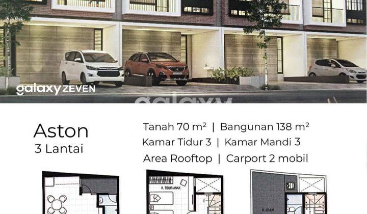 JUAL RUMAH BARU SCANDINAVIAN 3 LANTAI + ROOFTOP PANTAI MENTARI 2