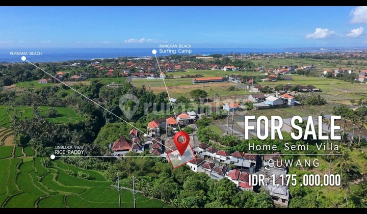 Rumah Bergaya Industriak .pemandangan Sawah & Sungai Di Komplrk