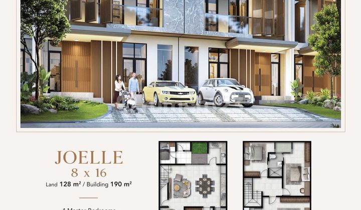 Rumah, 2 Lantai New Cluster Grand Cayman Type Joelle Pakuwon City 2