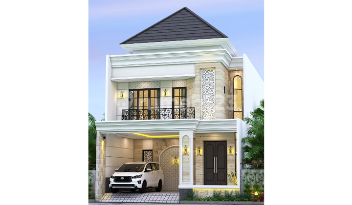 Rumah Babatan Pantai Surabaya 2 Lantai Hadap Utara