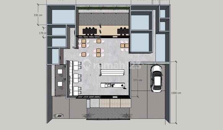 Bisa Direnov Sesuai Kebutuhan, Garasi Carport Total 10 Mobil, 65 Meter Ke Jalan Kemang Raya 61