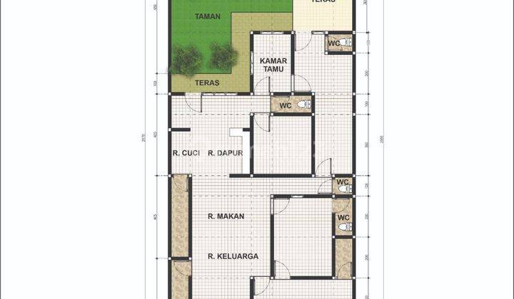 Rumah Siap Huni Komplek Karang Pola, 40 M Ke Jalan Raya Ragunan 2