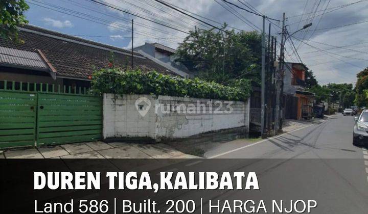 RUMAH TUA HITUNG TANAH HARGA NJOP DUREN TIGA JAKARTA SELATAN 1