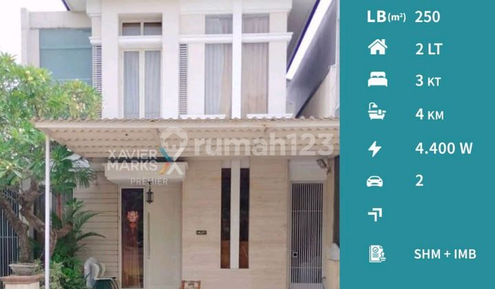 Rumah Modern Minimalis di Cluster Granada Pakuwon Indah, Surabaya Rumah Modern Minimalis di Cluster Granada Pakuwon Indah, Surabaya