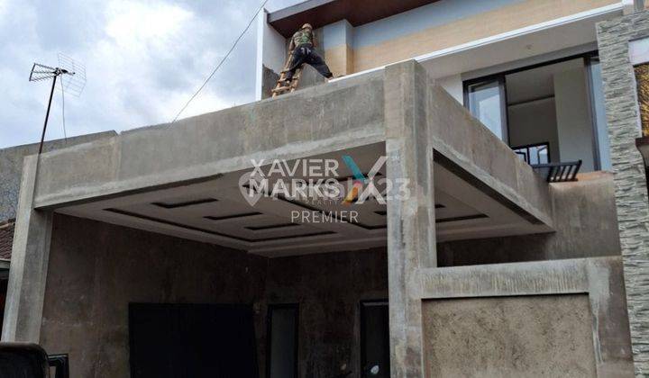 Rumah di Sawojajar 2 Malang Proses Finishing Desain Modern 1