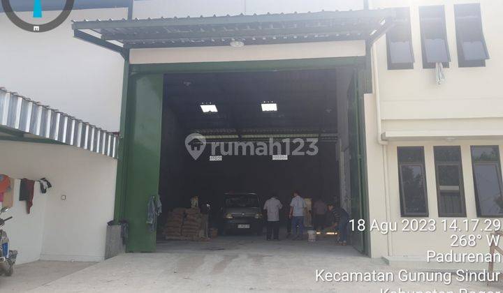 Disewakan Gudang Lokasi Padurenan Gunung Sindur Kab Bogor 1