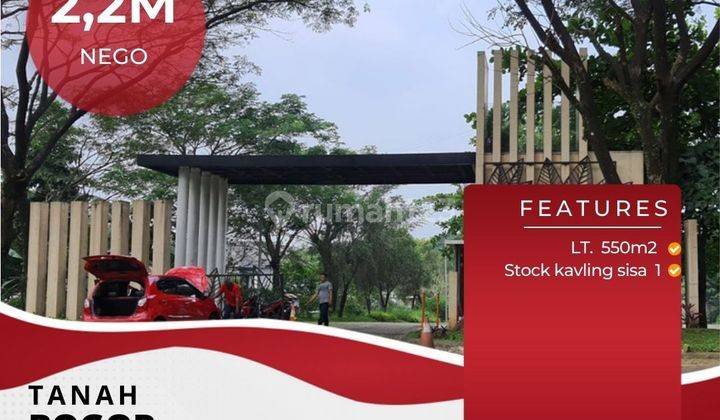 Tanah 550m2 Bogor Nirwana Residence Stok Terbatas 1