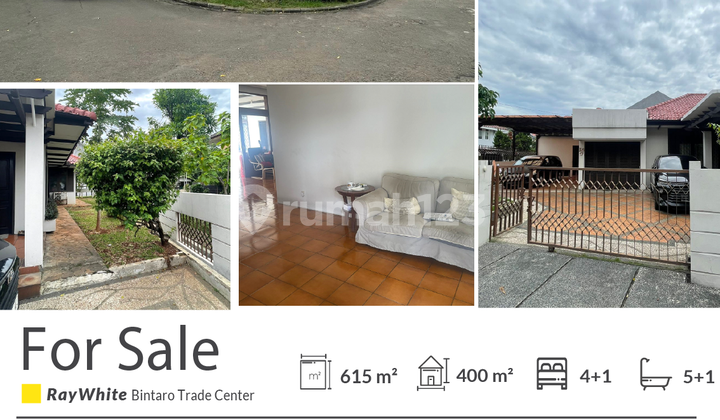 Jual Tanah Bonus Rumah Posisi Hook di @Bintaro Sektor 2 2