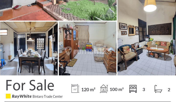 Rumah Murah Minim Renov ada Taman di Bintaro Sektor 2 1
