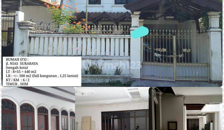 Rumah Jl. Nias, Surabaya Pusat, Sangat Strategis, Buat Usaha 1