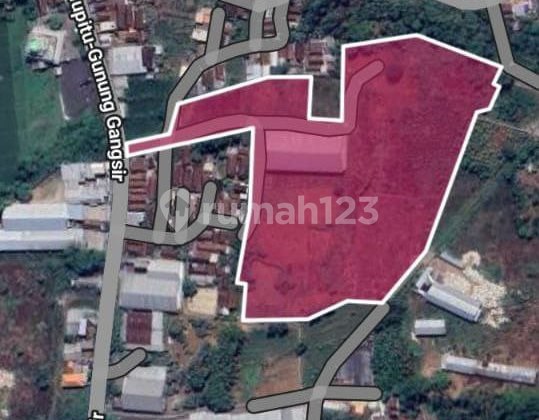MURAH POLL, TANAH & GUDANG INDUSTRI NOL JALAN RAYA GUNUNG GANGSIR 1
