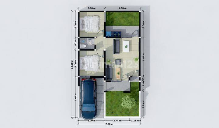 Villa cantik dan murah di kota batu.lokasi strategis. 2