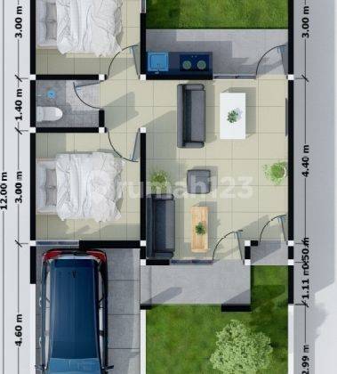 Villa cantik dan murah di kota batu.lokasi strategis. 5