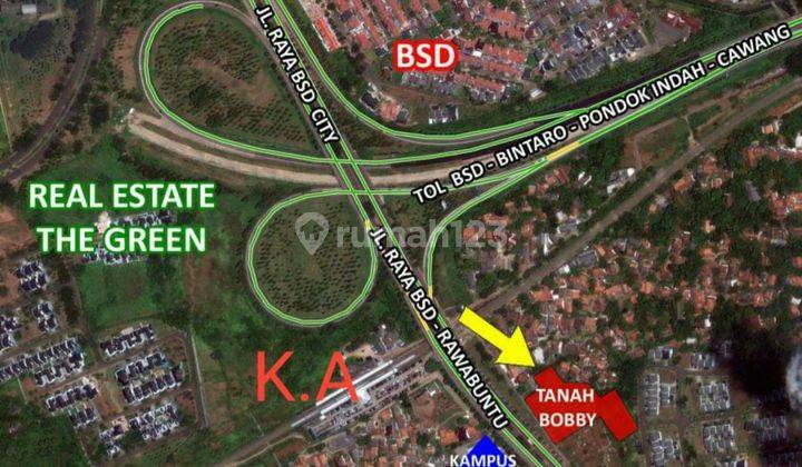 Dijual Atau Disewa Tanah + Area Strategis Bsd Sebrang Stasiun Krl 2