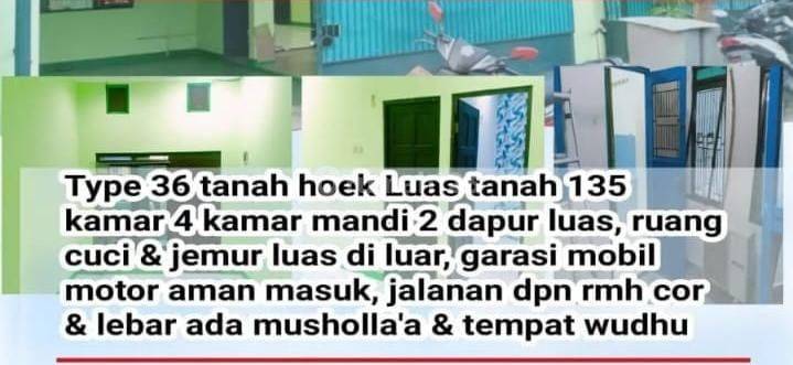 Disewakan Rumah Siap Huni di Bintang Metropol Bekasi Utara 2