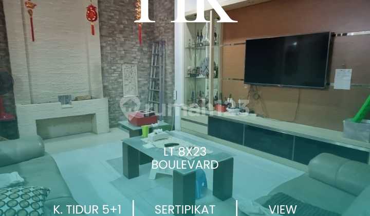 Rumah Crown Golf Boulevard Pantai Indah Kapuk Hadap Lapangan Golf