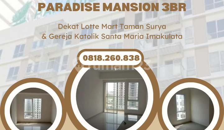 Apartment Paradise Mansion Palem 3 BR New