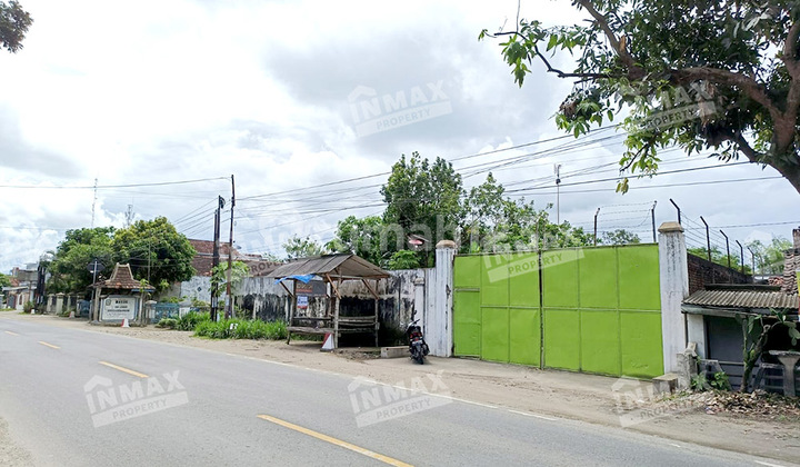 For Sale Large Land 3145 Strategic Main Road Puntodewo Biluk Kademangan Sanankulon Blitar Bonus Warehouse SHM Container Access, Dump Truck, Tronton Suitable For Warehouse, Investment, Factory, Shop House, Logistics