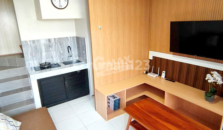 For Rent Beautiful Minimalist House 3 Floors 2 Bedrooms M House Araya Housing Very Close to Binus Campus, Club House, Superindo Araya Mall Culinary Center, Ombe Kofie Fully Furnished Ready to Live In Well Maintained Cool Safe 2