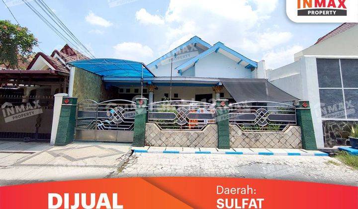 Dijual Rumah Bagus 2lt Siap Huni Raya Sulfat Blimbing Bonus Tanah 1400m2,10 Kamar Cocok Hunian,kos 2