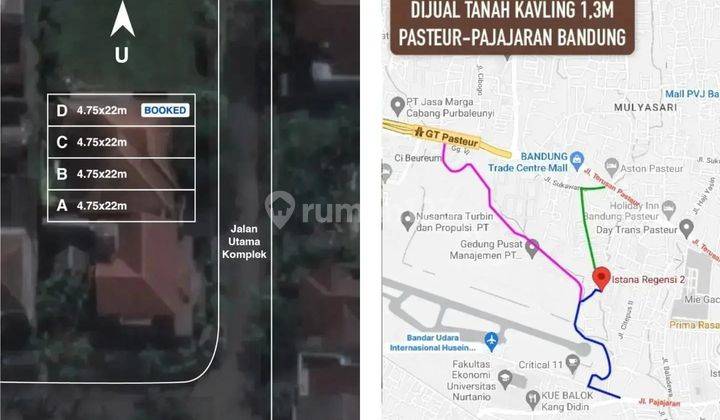 Jual Kavling Tanah Hanya 1.3m pasteur pajajaran bandung 8