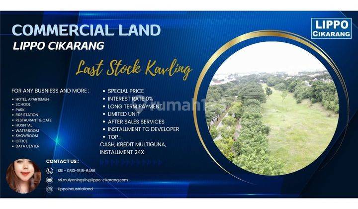 Dijual Cepat Tanah Commercial Di Tengah Kota Lippo Cikarang 2