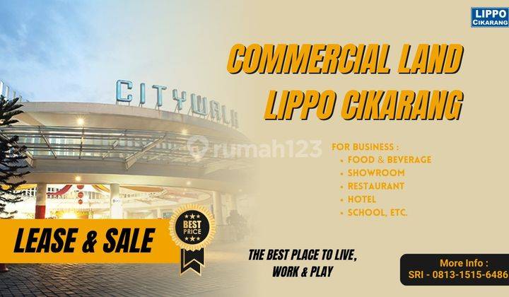 Dijual Tanah Commercial Di Kawasan Lippo Cikarang 1