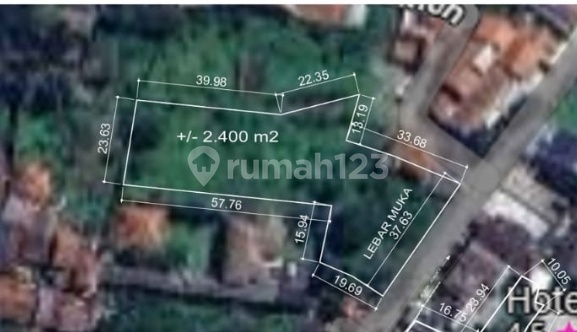 For Rent: Land in Central Pasteur, Bandung City, Suitable for Padel