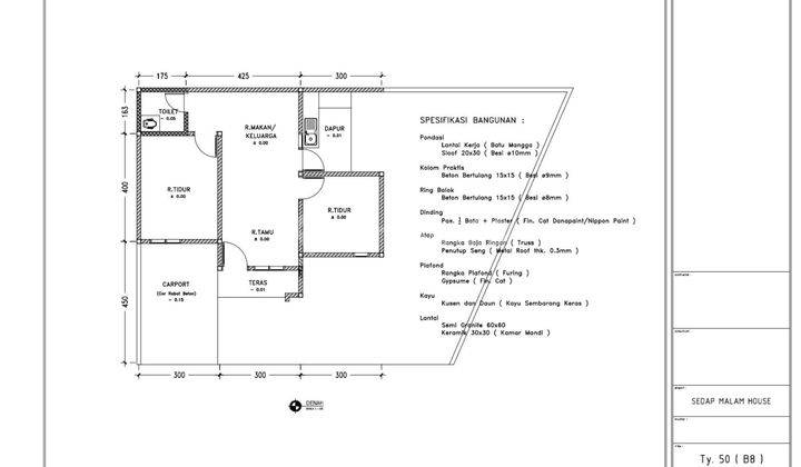 Di jual rumah dalam komplek tanah nya besar di Jalan ngumban surbakti medan 8