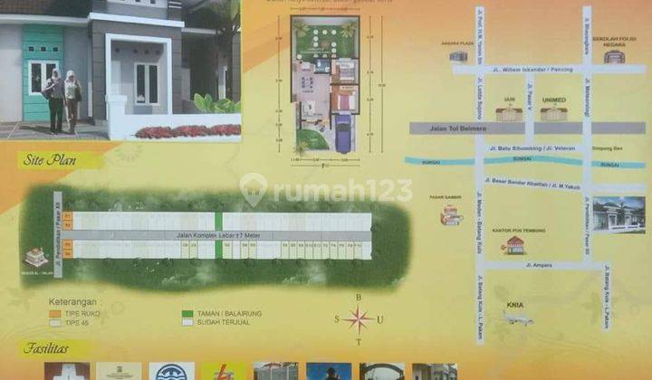 Perumahan di tembung Tembus Ke Lau Dendang Jalan pendidikan Bandar Setia. 7