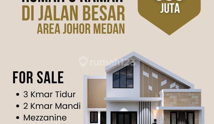 Perumahan di pinggir jalan besar karya jaya medan johor 1