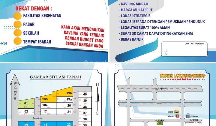 Tanah kosong kavlingan di marendal dekat medan amplas 1