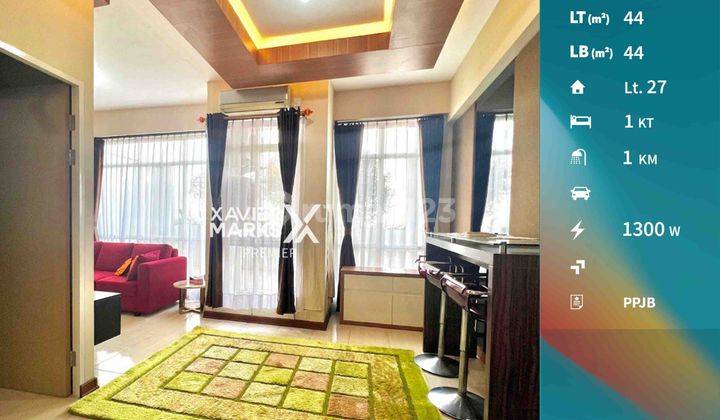 E082 Dijual Murah Apartemen Type 2br Balcony Furnished di Bale Hinggil Sukolilo Surabaya 1