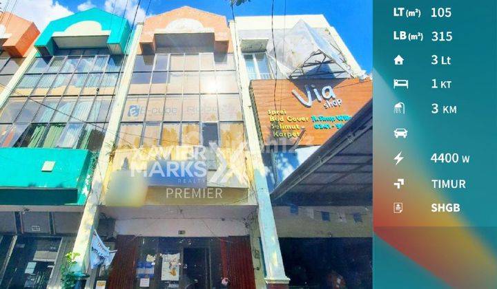 E108 Disewakan Ruko di Nol Jalan Raya, Pusat Kota Malang Area Willis 1