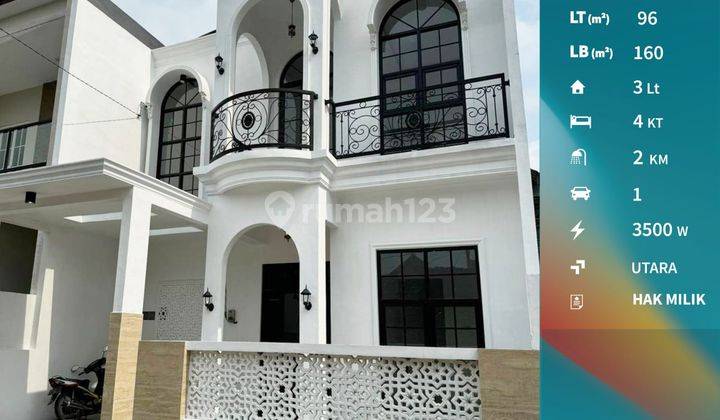 S017 Dijual Rumah Baru American Classic Modern Di Sulfat Utara 1