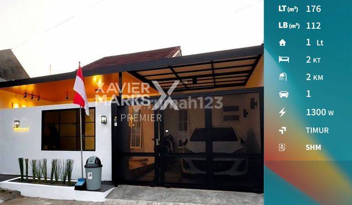 U090 Dijual Rumah Baru Aesthetic Full Furnish di Sukun Kota Malang 1