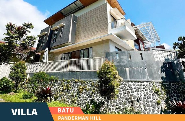 i015 Villa Panderman Hill View Pergunungan, Kota Wisata Batu 
