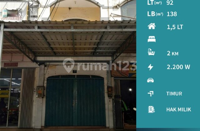 K58 For Sale Business House / Shop House on Tumenggung Suryo Road Corridor, Malang 1