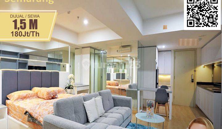 Apartemen studio furnished tengah kota Semarang bagus dijual di apartemen warhol louis kienne simpang lima semarang tengah 1