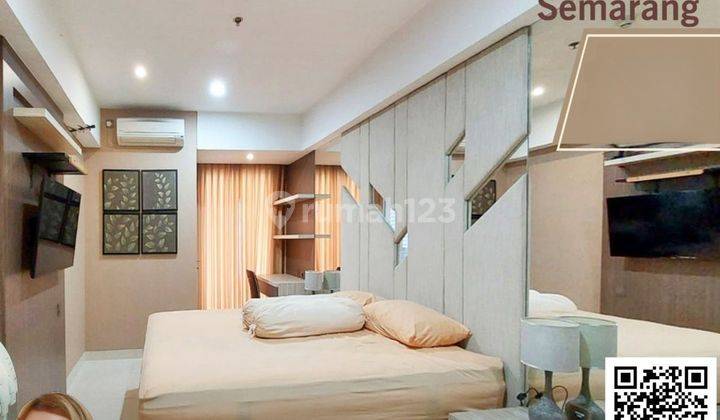 Apartemen studio furnished tengah kota Semarang siap pakai dijual di apartemen warhol louis kienne simpang lima ahmad yani semarang tengah 1