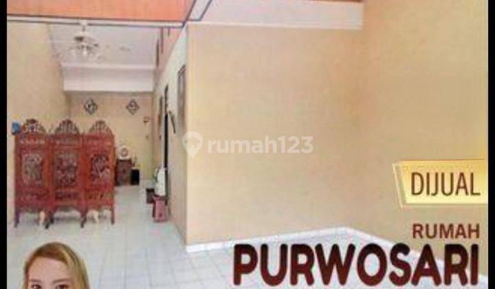 Rumah tengah kota Semarang siap huni dekat bandara dekat pelabuhan dekat stasiun dijual di Purwosari perbalan Semarang utara 1