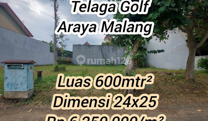 Tanah Luas 600m² Araya Malang Telaga Golf Harga Nego 2